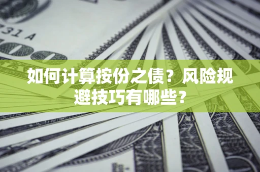 北京如何计算按份之债?风险规避技巧有哪些? 北京如何计算按份之债?风险规避技巧有哪些?