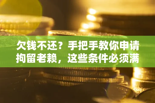 北京欠钱不还?手把手教你申请拘留老赖,这些条件必须满足! 北京欠钱不还?手把手教你申请拘留老赖,这些条件必须满足!